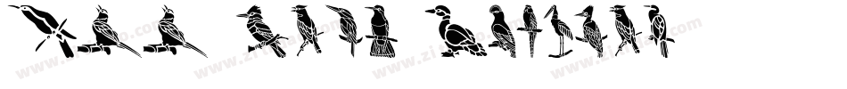 HFF Bird Stencil字体转换